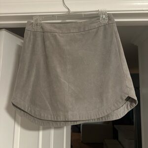 BB Dakota Light Gray Mini Skirt